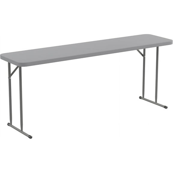 YANG2 6-Foot Plastic Folding Training Table-Grey