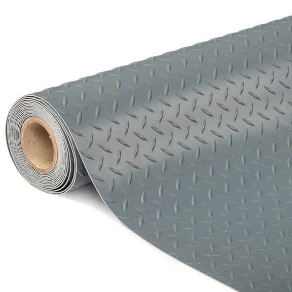 YANG27.5 x 20 FT Garage Floor Mat, Thickened Diamond Plate PVC Garage Mats Flooring Roll for Under Car, Garage Parking Mats for Floor Large SUVs, MPV, Pickup Truck