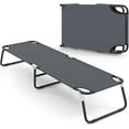 thumbnail image 1 of YANG2 Folding Camping Cot, Portable Ultralight Compact Sleeping Cot Bed for Adults with Oxford Fabric, for Outdoor Travel Backpacking Hiking Patio Home Office, 330LBS (Grey), 1 of 9