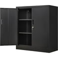 thumbnail image 1 of YANG2 Metal Storage Cabinet, 36.2" H Locking Storage Cabinet with Adjustable Shelves for Garage, Home, Office, Utility Room-Black, 1 of 7