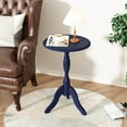 thumbnail image 1 of YANG2 Round Small End Table, Wooden Pedestal Side Coffee Tables, Vintage Accent Nightstand for Living Room, Bedroom, Entryway-1-Dark Blue, 1 of 7