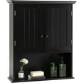 thumbnail image 1 of YANG2 Wall Mounted Medicine Cabinet with Adjustable Shelf, 2-Door, Over The Toilet Storage Cabinet for Bathroom, Living Room, Laundry Room, Hallway, Kitchen Cupboard, Black, 1 of 10