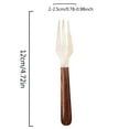 YANGCYY Elegant Mahogany Wood Shell Spoon Set of 2 Perfect for