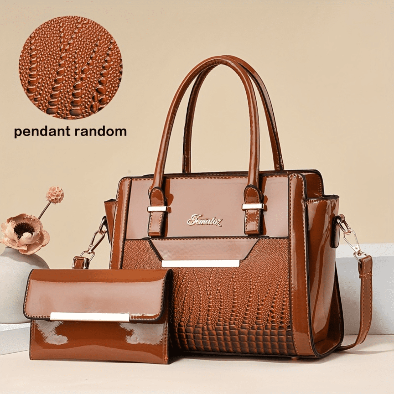 Metallic Satchel Handbag outlet ∙ Gears in Motion ∙ Tote Bag ∙ Vegan Leather Bag ∙ Mongram Bags ∙ Luxury bag ∙ Barrel Style Bag ∙ Doctor Bag ∙Purse