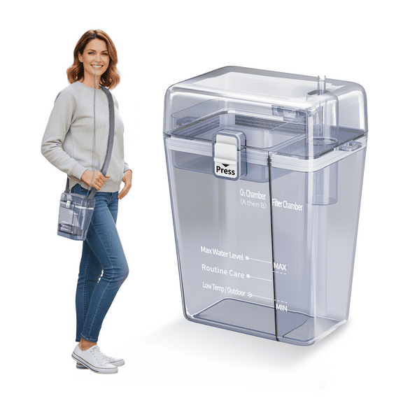 YANGKING Portable O2XY Tube Cup for Travel Use& Compact Design for Hiking Home Office Use, Concentrator 4.8L-10 Lightweight P26