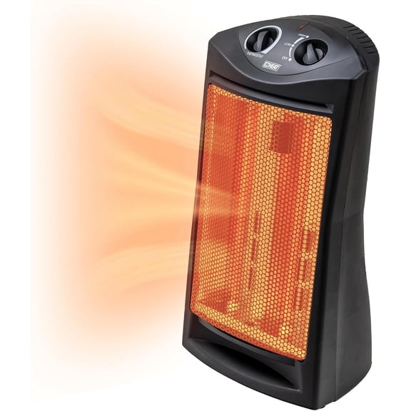 YANGLI 1500W Radiant Quartz Tower Heater with Dual Heating Settings