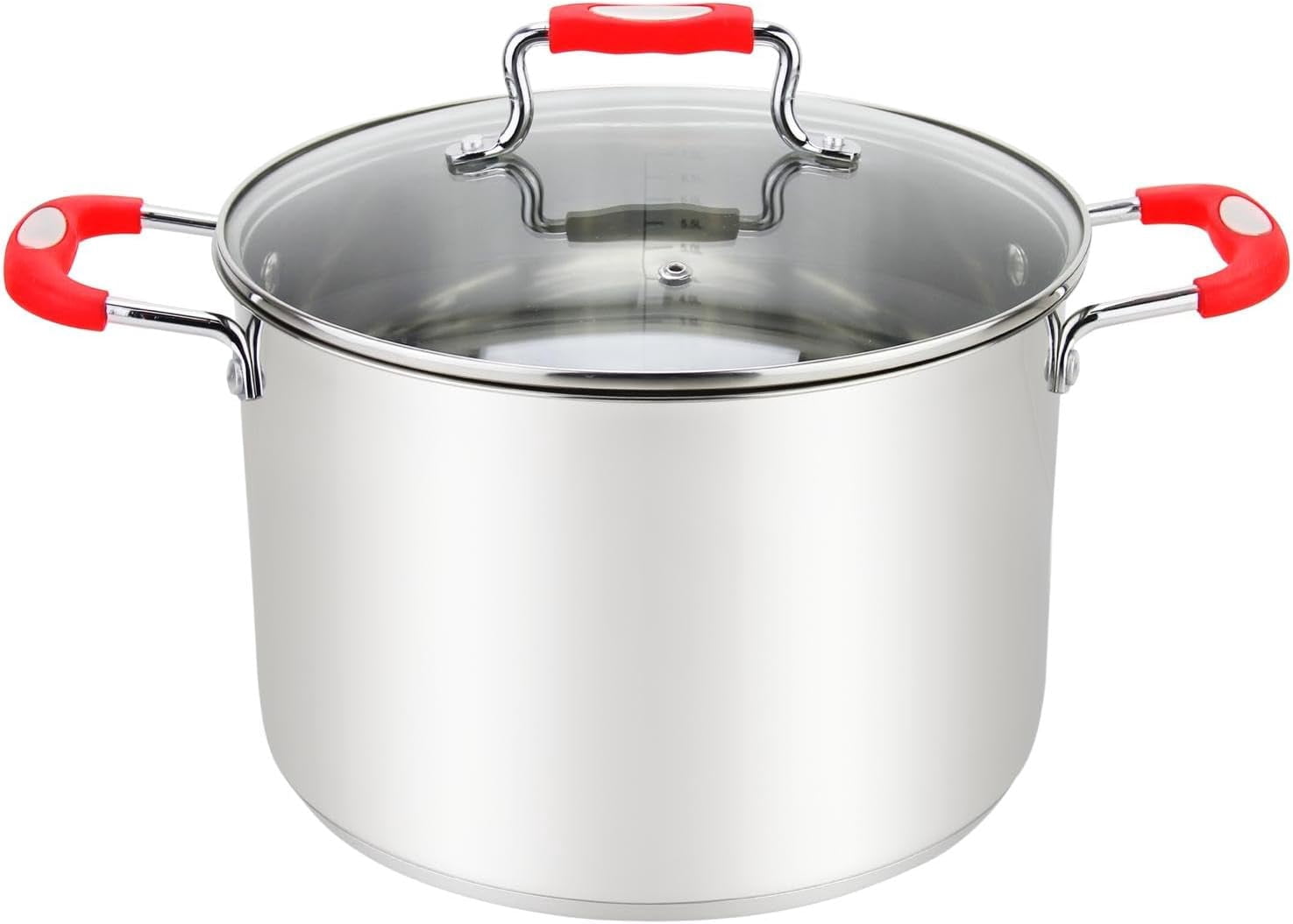 YANGLI 17-Quart Stainless Steel Stock Pot with Clear Glass Lid, Large ...