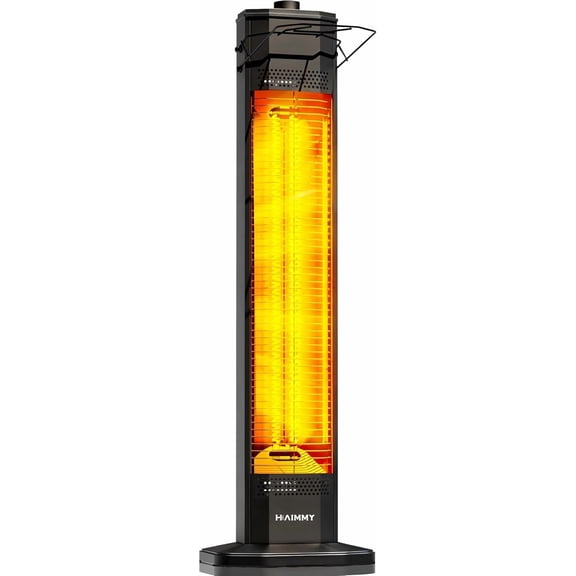 YANGLI 34" Outdoor Electric Patio Heater, 1500W, IPX5 Waterproof, 3 Heat Levels