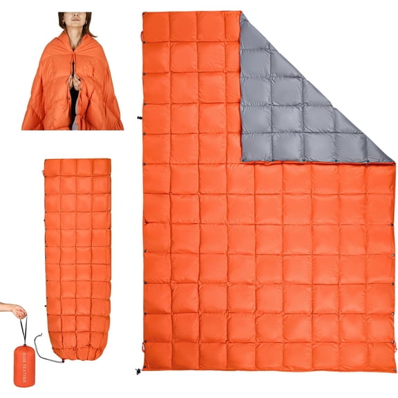 YANGLI Down Camping Blanket - Lightweight Packable Water-Resistant Quilt 55"x79"