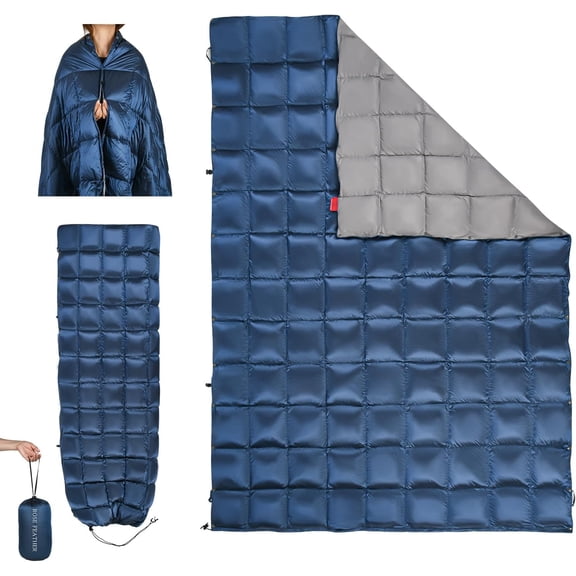 YANGLI Down Camping Blanket - Lightweight Packable Water-Resistant Quilt 55"x79"
