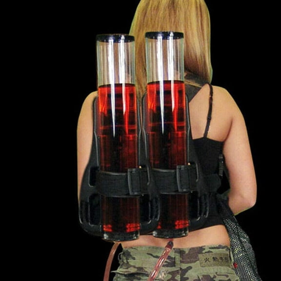 YANGLI Dual Tank Backpack Drink Dispenser  Portable Dual Barrel Beverage Liquid Liquor Beer Backpack Dispenser  3+3 Liter