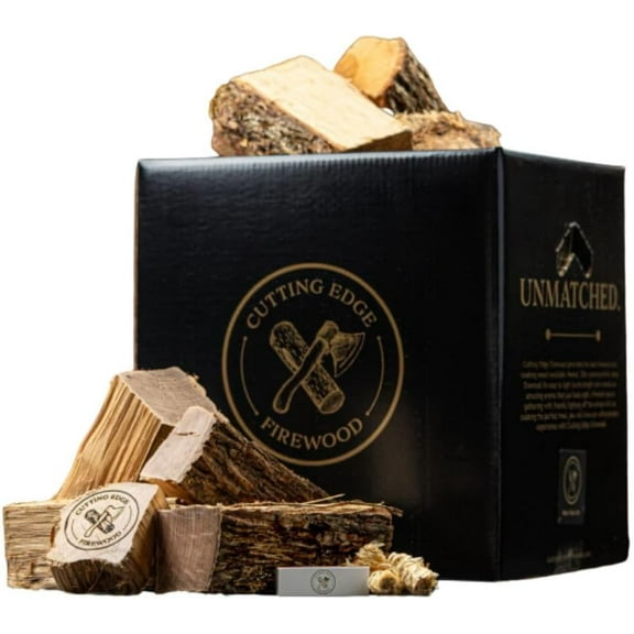 YANGLI Mini Fire Pit Wood Box, 9-Inch Kiln-Dried Oak with Starters for Small Fires