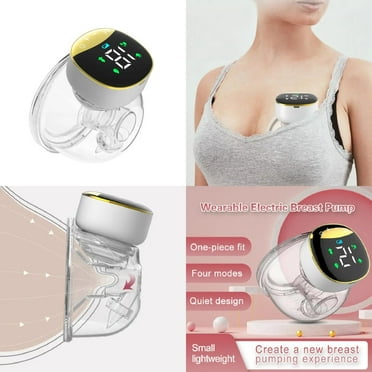 YANGUKJ Comfortable  Portable  and Convenient Hands-Free Electric Breast Pump with 4 Modes & 12 Levels for Painless Breastfeeding. Innovative Wearable Breast Pump for Discreet In-Bra Pump