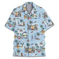 thumbnail image 1 of YANGXINX Men Shirts 2026 Summer Hawaiian Graphic Print Short Sleeved Button Down Tops Lapel Collar Stretchy Relaxed Fit Comfy Breathable Shirt, 1 of 3