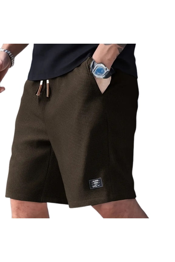 Men's Casual Shorts Summer Lightweight Drawstring Elastic Waist Joggers with Pockets Breathable Outdoor Athletic Relaxed Fit Clothes