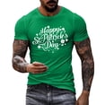 thumbnail image 1 of YANGXINX Men's St. Patrick's Day T Shirts 2026 Shamrock Graphic Print Short Sleeve Crewneck Tops Holiday Casual Stretch Classic Fit Pullover Tees, 1 of 4