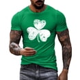 thumbnail image 1 of YANGXINX Mens Saint Patrick's Day T Shirt Classic Shamrock Graphic Tee for St. Patrick's Celebration Crew Neck Top for Everyday Wear, 1 of 4