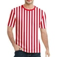 thumbnail image 1 of YANGXINX Mens Striped T Shirt Color Block Summer Casual Short Sleeve Crew Neck Tee Soft Breathable Daily Wear Comfort Fit Tops, 1 of 4