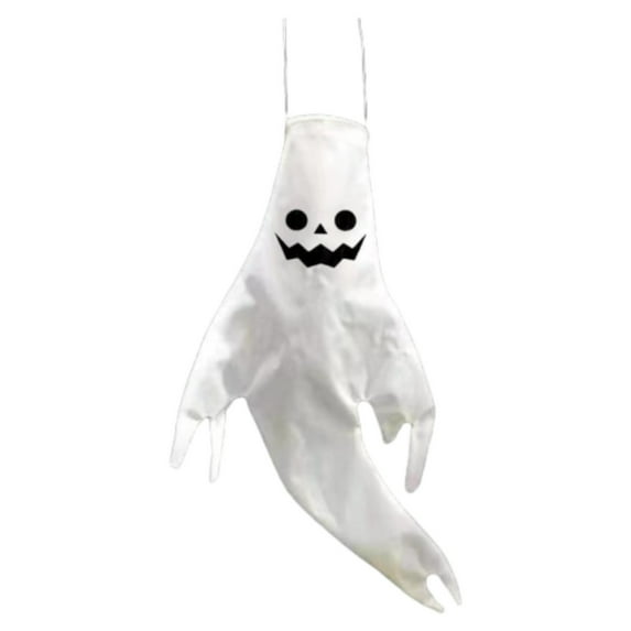YANHAIGONG 2024 Halloween Decorations,Halloween Hanging Ghosts Decoration, Halloween White Hanging Ghost, Halloween Decorations Outdoor Scary,Halloween Decorative Printing Led Light String Pendant