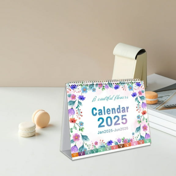 YANHAIGONG 2025 Desk Calendar,Standing Flip Desktop Calendar 2025,Desktop Calendar 2025 2026, Small Desk Calendar,12 Months Desktop Calendar, Desktop Memo ,Small Ornament Memorandum Book