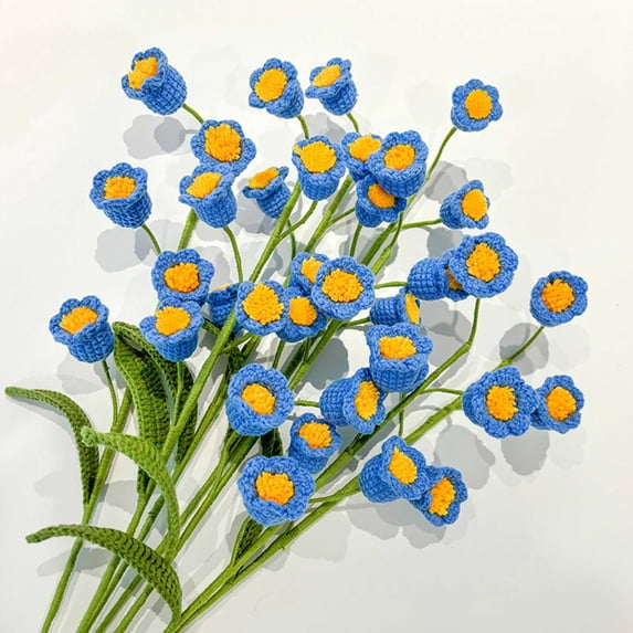 YANHAIGONG Artificial Flowers for Decoration, Artificial Flowers for Outdoors,Single Crochet Flower Of Valley Forever Flower+birthday Gift Gift+ Housewarming Present+graduation Gift+beautiful Flower