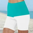 thumbnail image 1 of YANHAIGONG Beach Shorts for Women Plus Size ,Women's High Waisted Tummy Control Stretch Shorts, Womens Summer Casual Tie Dyeing Gradient Workout Bike Shorts, Women Athletic Gym Shorts for Yoga Dance, 1 of 5