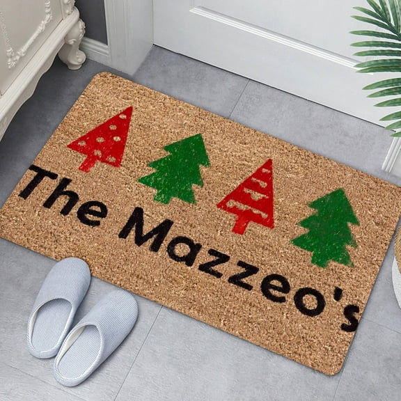 YANHAIGONG Christmas Doormats,Funny Welcome Doormat For Entrance Way,Indoor Front Porch Rugs,Doormat Christmas Rugs,Personalized Funny Home Decor Mat Anti-Slip Novelty Prank Gift Mats