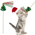 thumbnail image 1 of YANHAIGONG Christmas Pet Supplies,Christmas Cat Toys,Christmas Cats Teaser Wand Christmas Tree Cats Toy Cute Interactive Pet Toy for Kittens and Cats Holiday Self Play Entertainment, 1 of 6