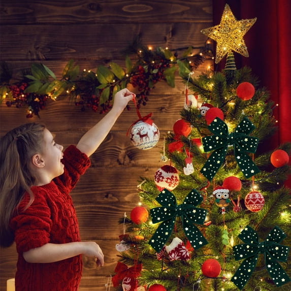 YANHAIGONG Christmas Ribbon for Ornaments,Christmas Ribbon Wired,Christmas Ribbon Christmas Decorative Ribbon Christmas Red Ribbon Bow Ambiance Supplies Gifts Ribbon Christmas Tree Ribbon