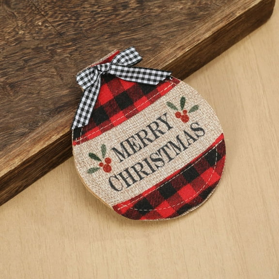 YANHAIGONG Christmas Table Decoration Cutlery Set Embroidery Christmas Props Knife and Fork Set Christmas Home Hotel Restaurant Decorations