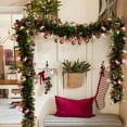 thumbnail image 1 of YANHAIGONG Christmas Tinsel Garland,Mardi Gras Tinsel Garland,Metallic Twist Garland Hanging Garland Ornaments,Christmas Santa Claus Color Strip Decoration Mood Background Arrangement, 1 of 8