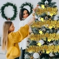 thumbnail image 1 of YANHAIGONG Christmas Tinsel Garland,Metallic Christmas Tree Garland Shiny Party Tinsel Garland,Hanging Decorations for Christmas Tree,Colorful Pinstripe Ribbon Plastic Wool Pinstripe Pull Flower, 1 of 6