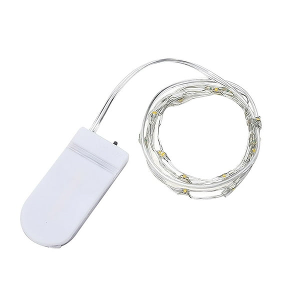 YANHAIGONG Fairy Lights Battery Operated with Timer,Starry Waterproof Fairy String Lights,LED Warm White Twinkle Lights Waterproof Silver Wire Fireflies Lights Wedding Party Centerpiece Table Decor