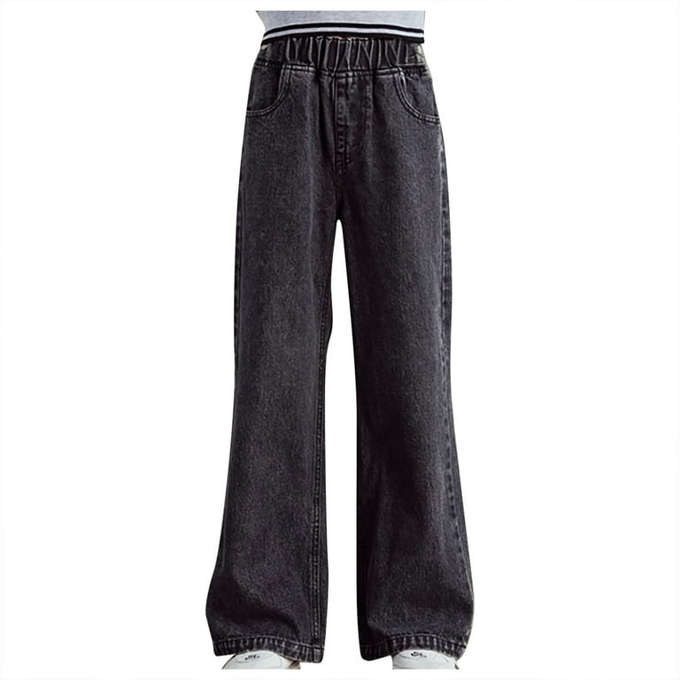 Casual Solid Ripped Boot Cut Denim Jeans Casual Solid Ripped Boot Cut Denim Jeans