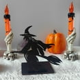 thumbnail image 1 of YANHAIGONG Halloween Decorations,Halloween Decorations Outdoor Clearance,Halloween Decor,Wooden Display Stand with Led Candle Projection for Festive Tissue Pom Pom Arrangement, 1 of 5