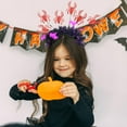 thumbnail image 1 of YANHAIGONG Halloween Headbands for Women,Girls Halloween Headband,Day Of The Dead Hair Hoop Headband,Halloween Headband Pumpkin Spider Hair Halloween Party Environment Layout Radial Headband, 1 of 5