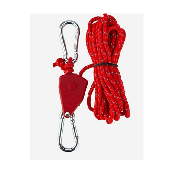 YANHAIGONG Heavy Duty Ratchet Hangers,Ratchet Tie Down Rope Reflctive Adjustable Canopy Tent Strap Retractable Hanger Tieboss with Reinforced Hooks For Camping Grow Light,Adjustable Rope Hangers