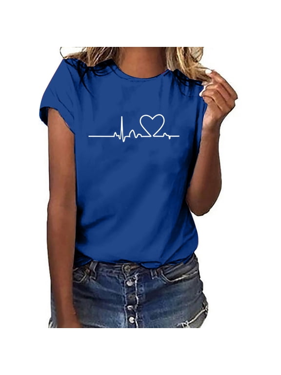 Keep On Tickin! Doctor Paramedic Nurse Gift Love Cardiogram Ecg Ekg Heartbeat Ecg Heart Print Lightweight T-Shirt