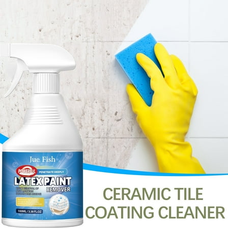 YANHAIGONG Latex Paint Remover Dried Paint,Latex Paint Remover Spray Removes Latex Paint and Enamel,Paint Scuff and Graffiti Remover Spray,Latex Paint Remover for Clothes Variety of Surfaces 100ml