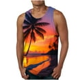 thumbnail image 1 of YANHAIGONG Mens Breathable Tank Top,Mens Graphic Tank Tops Beach 3d Print Tank Top,Summer Casual Novelty Gym Workout Bodybuilding Sleeveless Round Neck Hawaii Tank Tops, 1 of 4