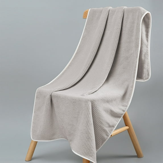 YANHAIGONG Oversized Bath Towel, Bath Towels Quick Drying Light Weight ,Microfiber Coral Velvet Highly Absorbent Towels ,Multipurpose Use As Bath Fitness, Bathroom, Shower, Sports, Yoga Towel