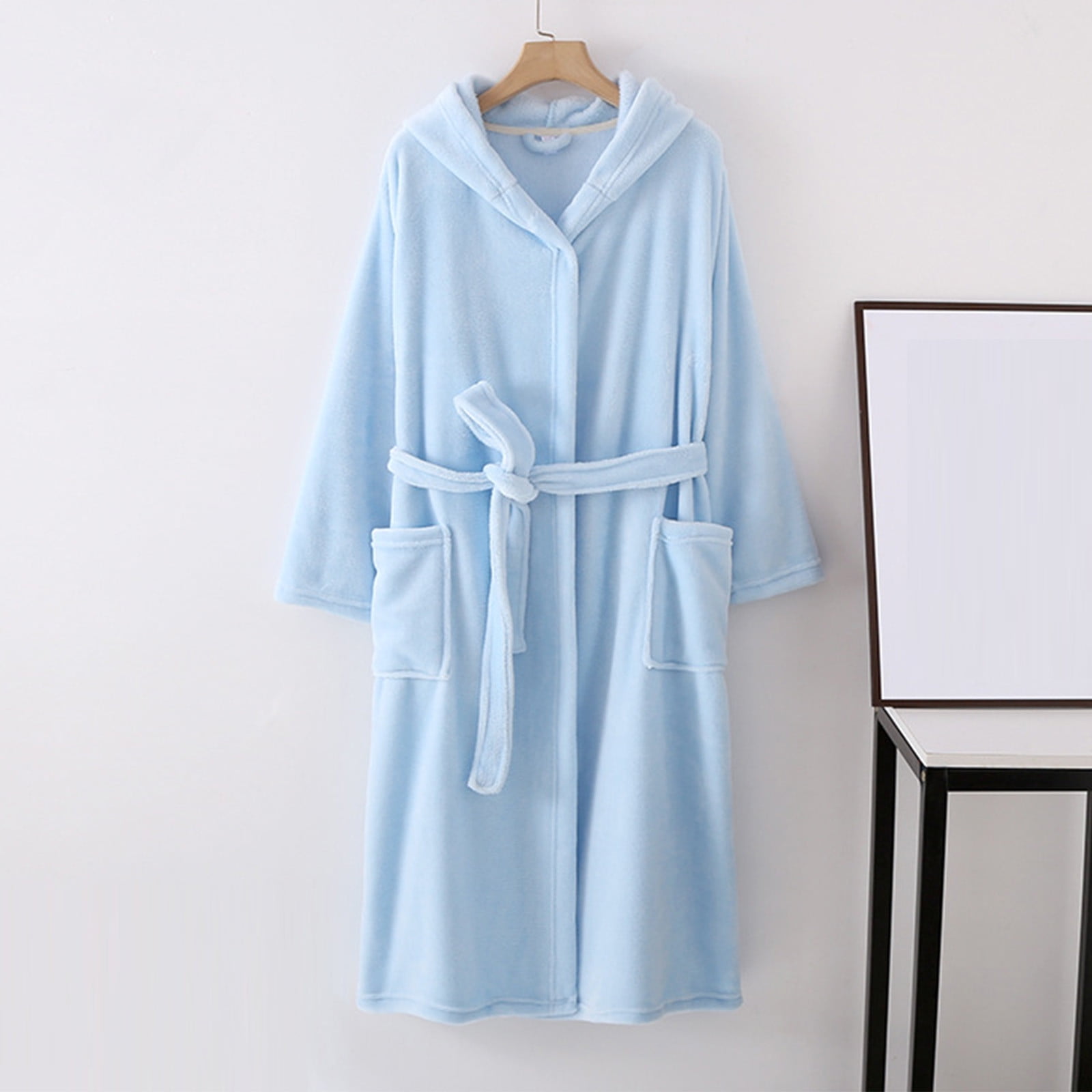 YANHAIGONG Plush Bathrobes for Women Plus Size Premium Womens Plush