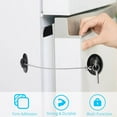 thumbnail image 1 of YANHAIGONG Refrigerator Lock with Key,Ridge Lock French Door,Refrigerator Lock,Fridge Lock with Silicone Wire Protection Fridge Locks for Kids Easy To Use and Install Cabinet Locks with Key,Black, 1 of 9