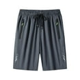 thumbnail image 1 of YANHAIGONG Summer Mens Quick Dry Shorts,Sport Shorts for Men Athletic Shorts,Workout Shorts for Men Drawstring,Mens Casual Comfortable Workout Shorts Drawstring Pockets Elastic Shorts, 1 of 5