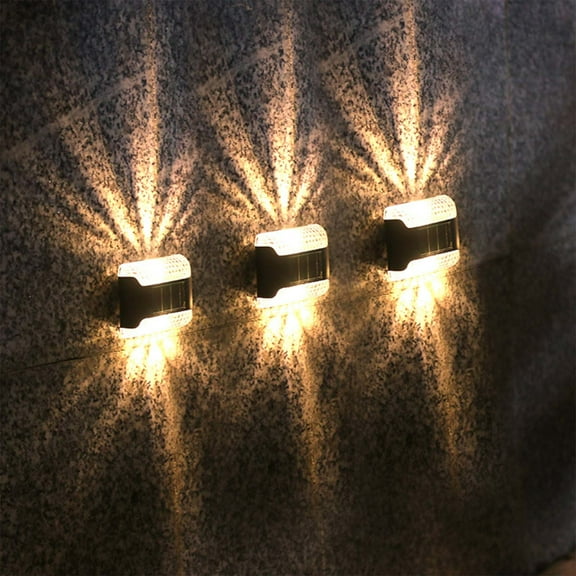 YANHAIGONG Summer Saving!Solar Lights Outdoor Motion Sensor Waterproof,Solar Wall Light Up and Down,Dusk To Night Outdoor Lamp Solar Wall Sconces Lights ,Up and Down Lighting Solar Wall Fence Lights
