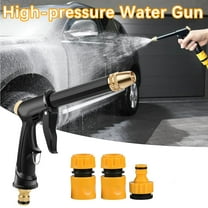 YANHAIGONG Summer Garden Hose Nozzle Sprayer High Pressure, Water Spray Car Wash Handle Garden Tool with 3-Connector, Portable Garden Hose Nozzle for Cleaning Cars, Walls, Windows