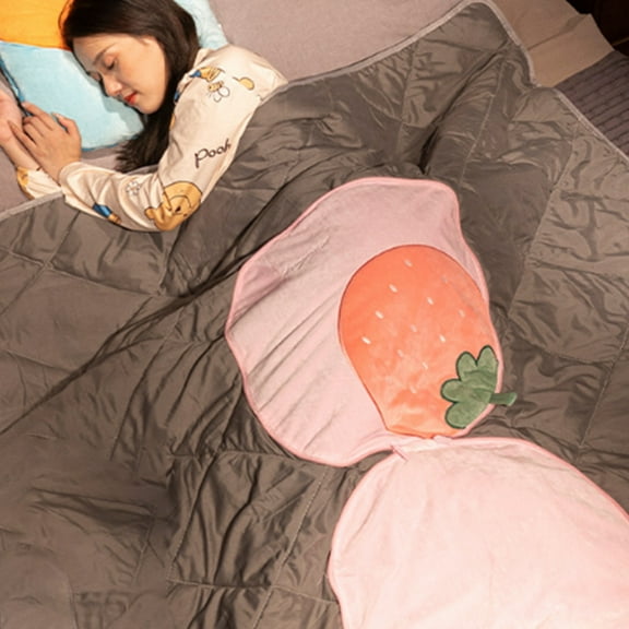 YANHAIGONG Travel Blanket and Pillow,Premium Soft Airplane Blanket Packed in Soft Bag Pillowcase,2-In-1 Compact Pack Large Blanket,Use As Blanket,Pillow and Hand Warm,Suit for Home,Camping Or Office