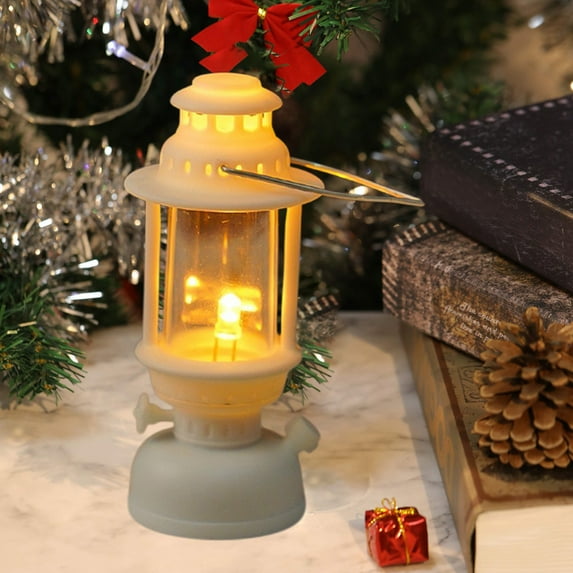 YANHAIGONG Vintage LED Hurricane Lantern,Warm White Battery Operated Lantern,Antique Metal Hanging Lantern with Dimmer Switch,LED Electronic Candle Ambient Light for Indoor or Outdoor Usage