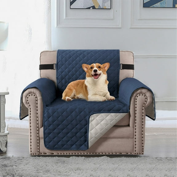 YANHAIGONG Waterproof Sofa Covers,Chair Slipcover ,Chair Couch Protector Quilted Chair Sofa Cover,Waterproof Chair Covers for Armchair,Soft Washable Slipcover with Pockets & Non-Slip Elastic Straps