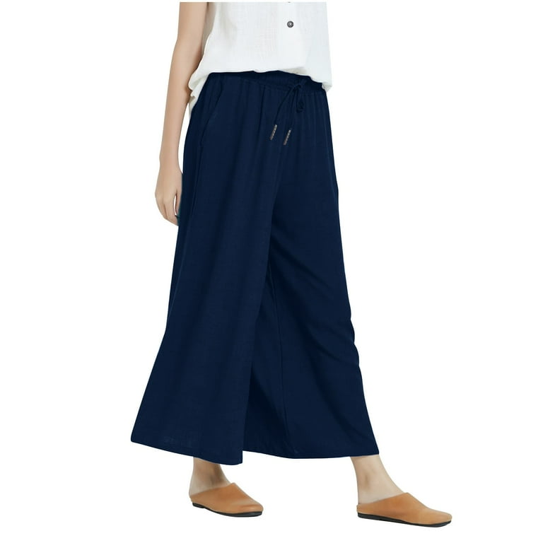 Three quarter wide leg pants shop